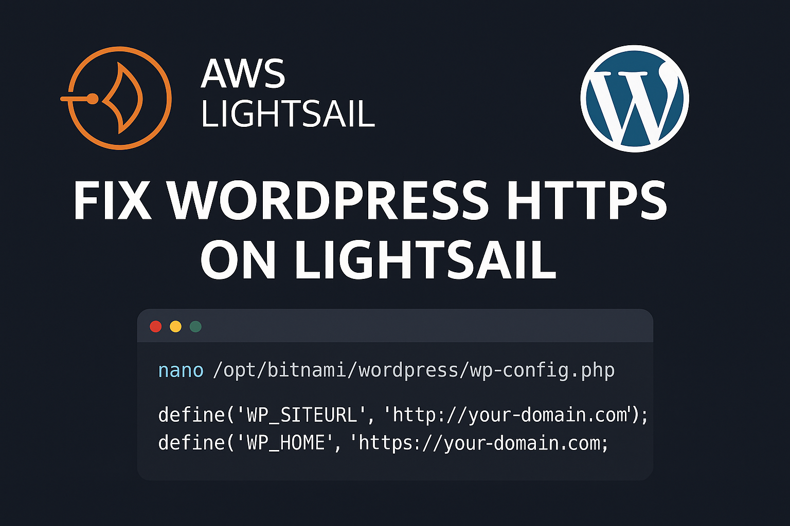 Site URL Greyed Out in AWS Lightsail Bitnami WordPress Instance